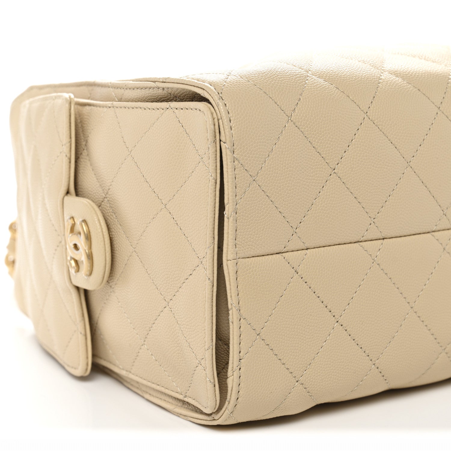 Chanel Caviar Quilted Small Chanel 25 Handbag Beige 9 of 10
