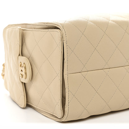 Chanel Caviar Quilted Small Chanel 25 Handbag Beige 9 of 10