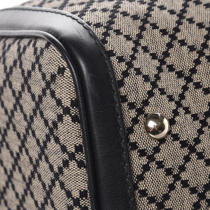 Gucci Diamante Vintage Web Medium Boston Black 14 of 15