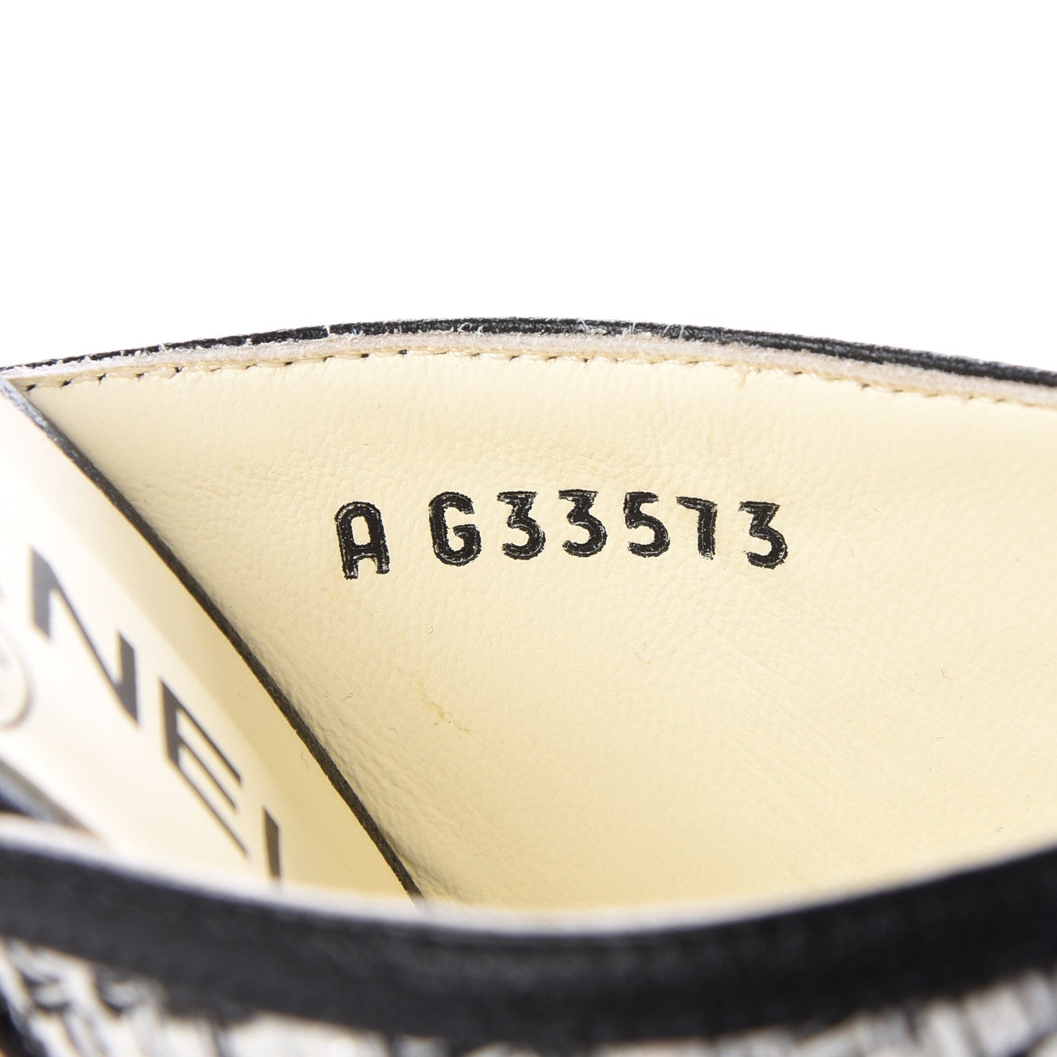 Chanel Tweed Goatskin Pearl Mules 35.5 Grey Beige Black 10 of 11