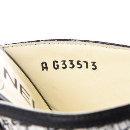 Chanel Tweed Goatskin Pearl Mules 35.5 Grey Beige Black 10 of 11