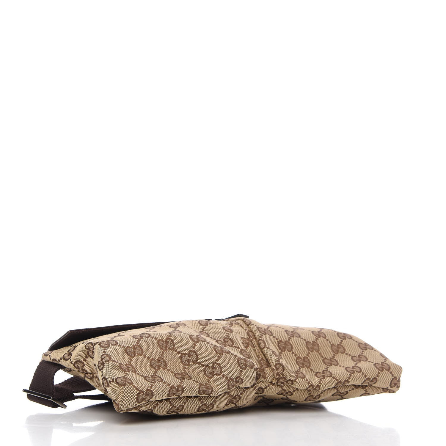 Gucci GG Monogram Double Pocket Belt Bag Dark Brown 4 of 10