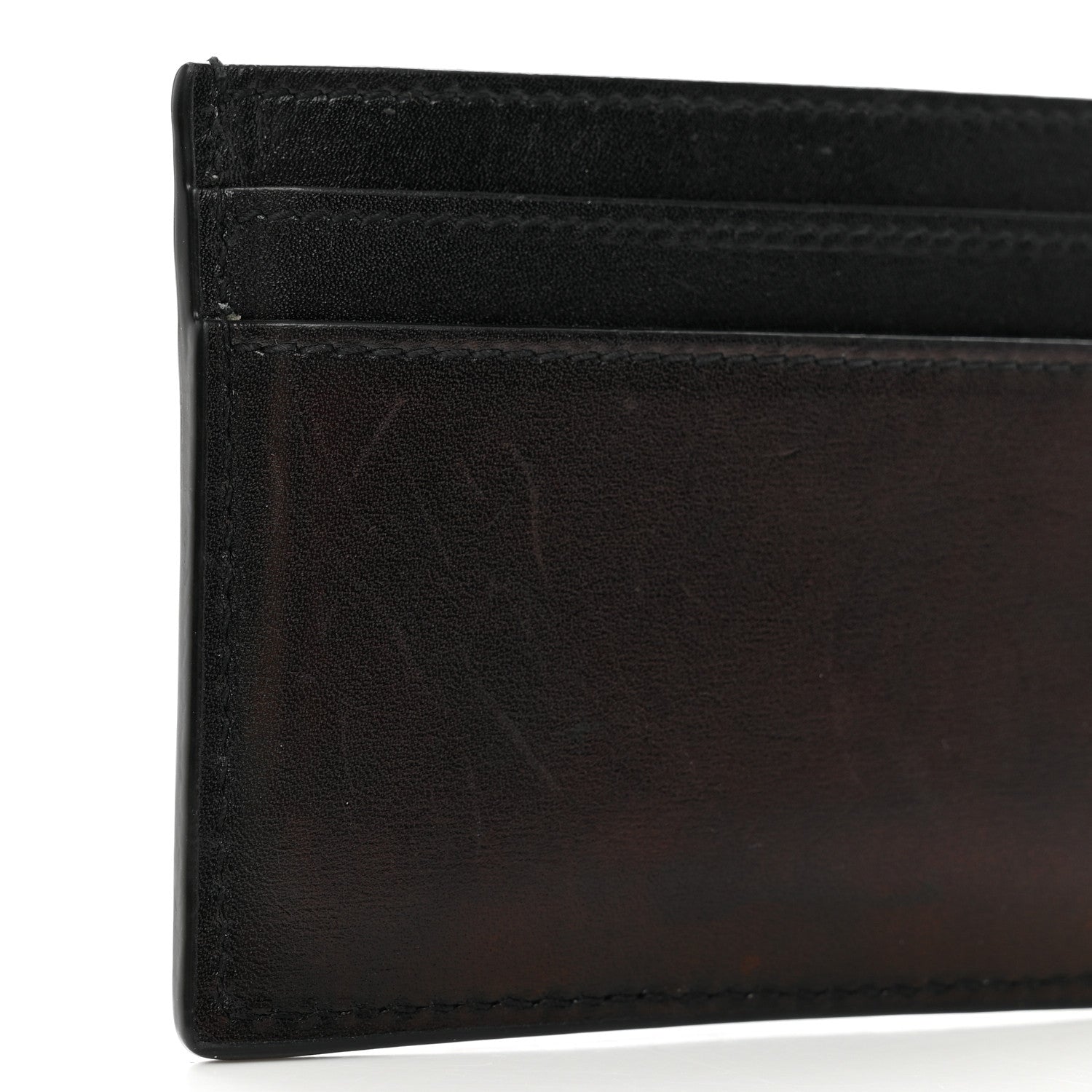 Saint Laurent Calfskin Monogram Credit Card Case Black 8 of 12