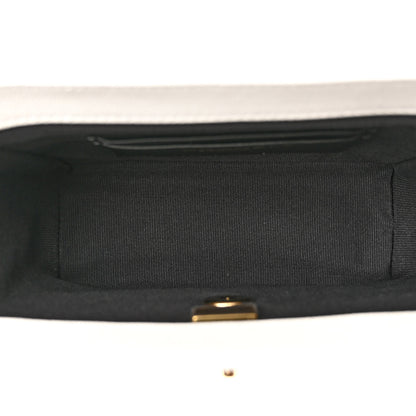 Chanel Caviar Quilted Handy Box Vanity Case White 5 of 10