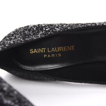 Saint Laurent Glitter Opyum 85 Pumps 37.5 Black 7 of 9