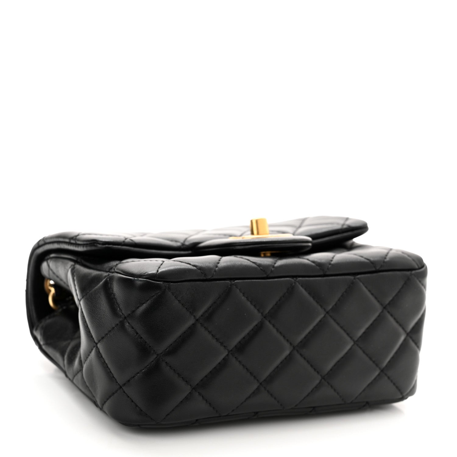 Chanel Lambskin Quilted Mini Pearl Crush Flap Black 7 of 20