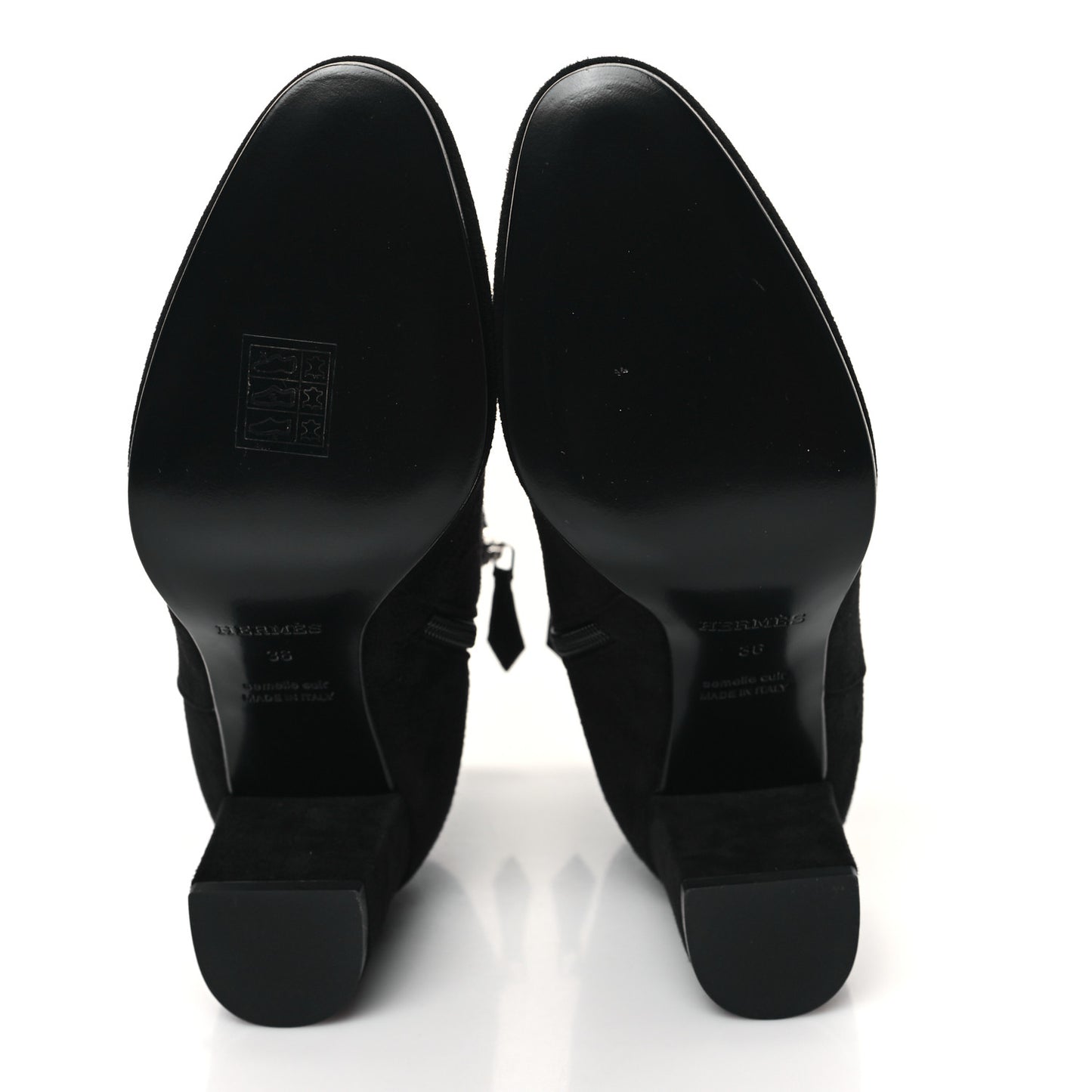 Suede Goatskin Saint Germain Ankle Boots 36 Black