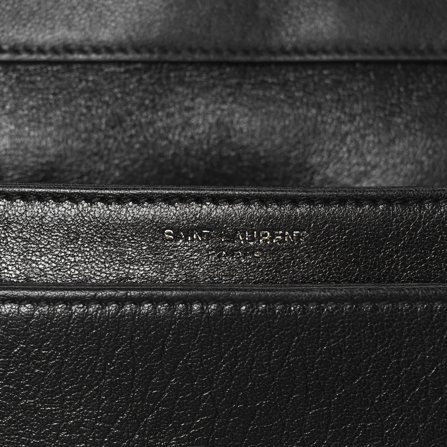 Saint Laurent Lambskin Quilted Mini Becky Chain Bag Black 8 of 13