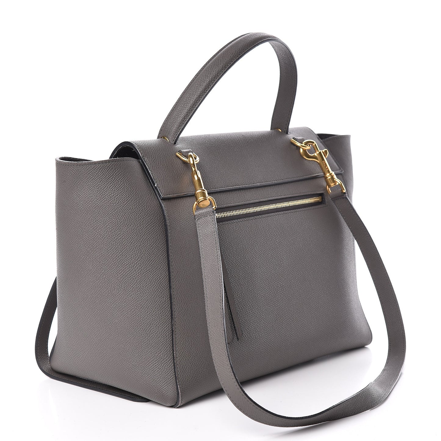 Grained Calfskin Mini Belt Bag Grey