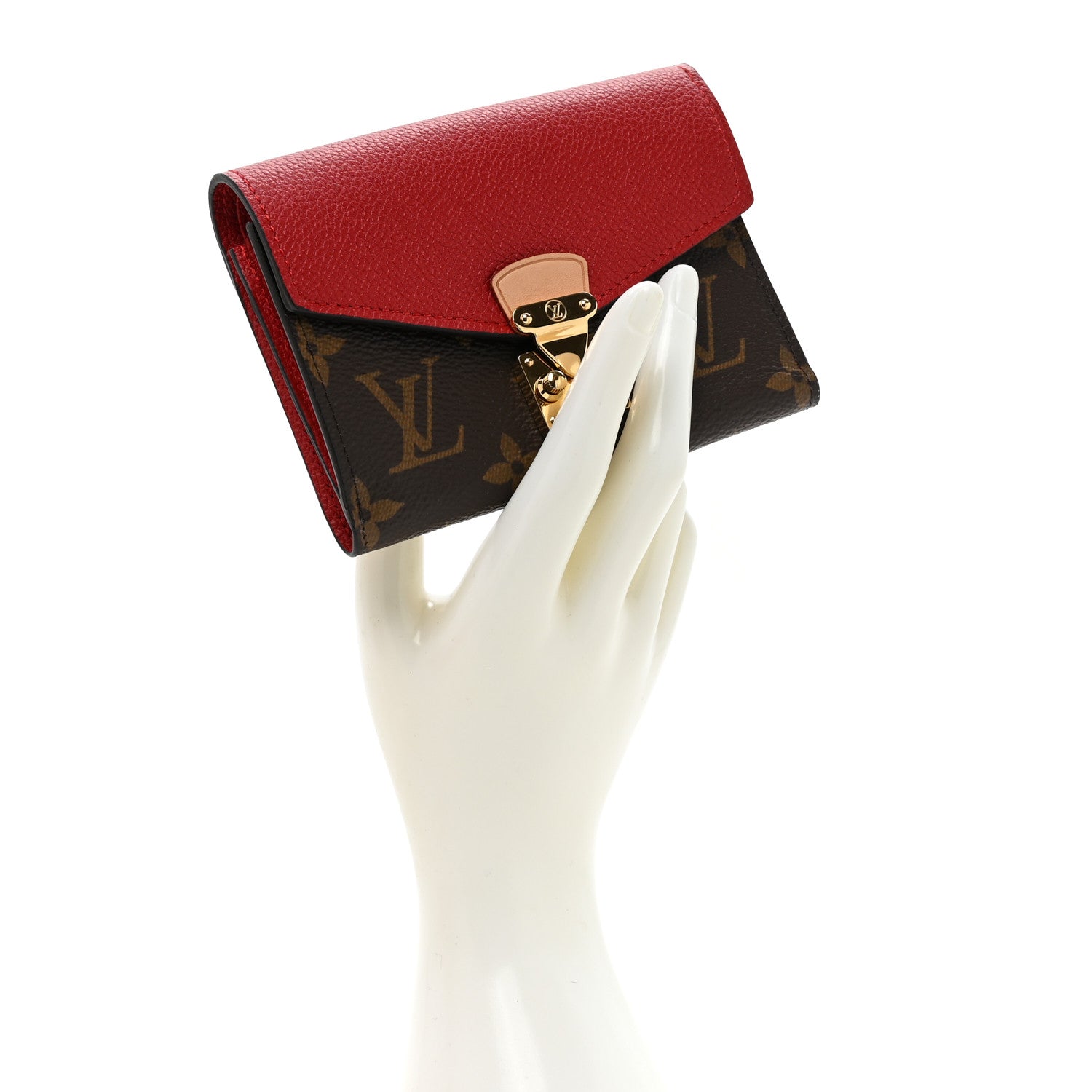 Louis Vuitton Monogram Pallas Compact Wallet NM Cerise 2 of 10