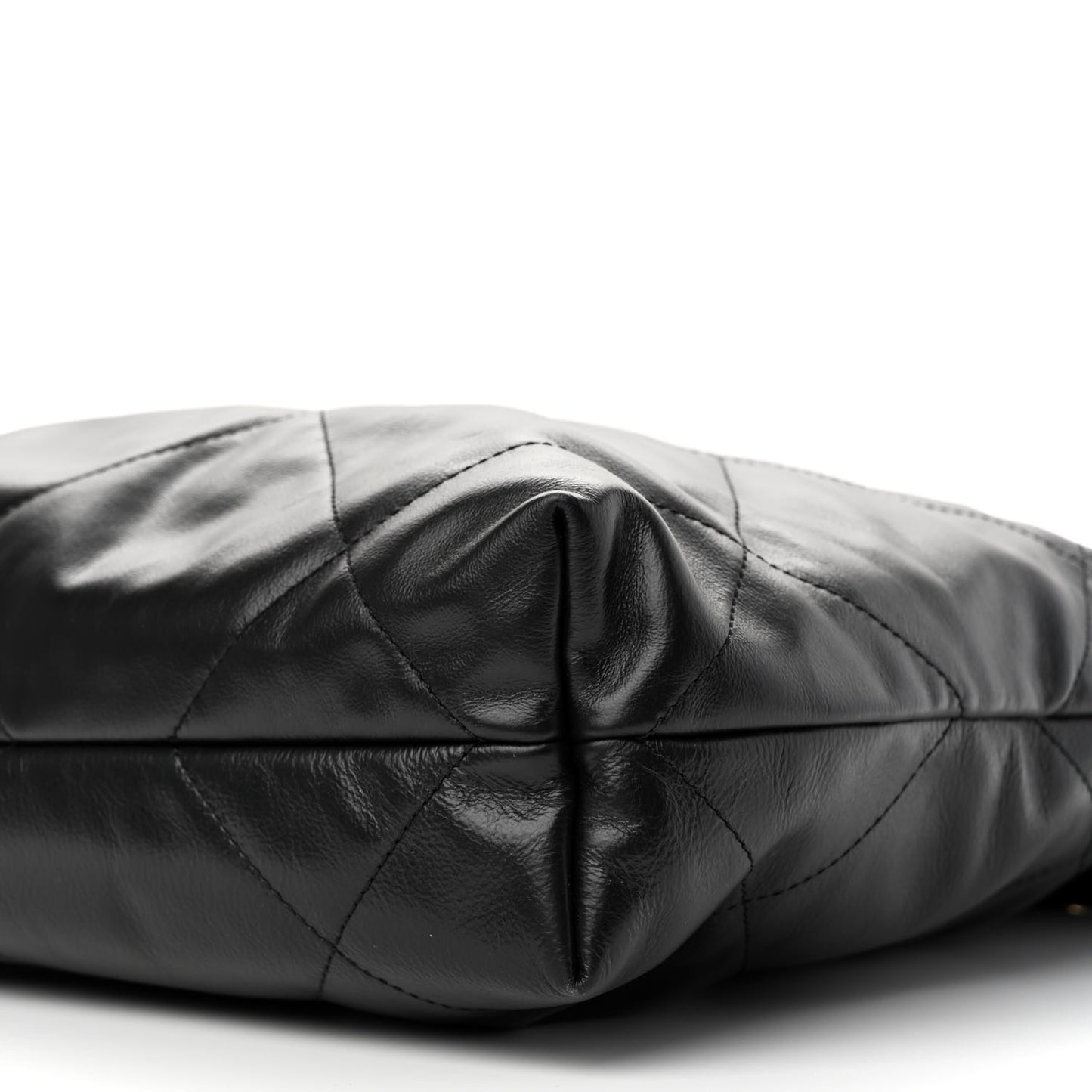 Calfskin Quilted Small Chanel 22 Black