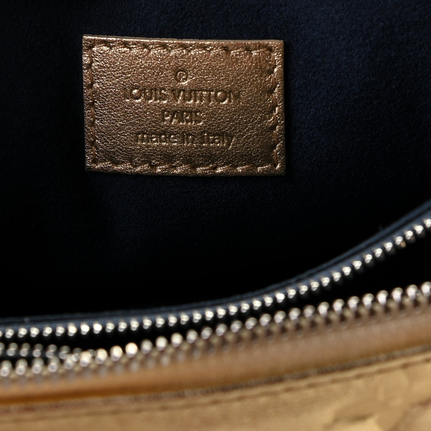 Lambskin Embossed Monogram Coussin PM Gold
