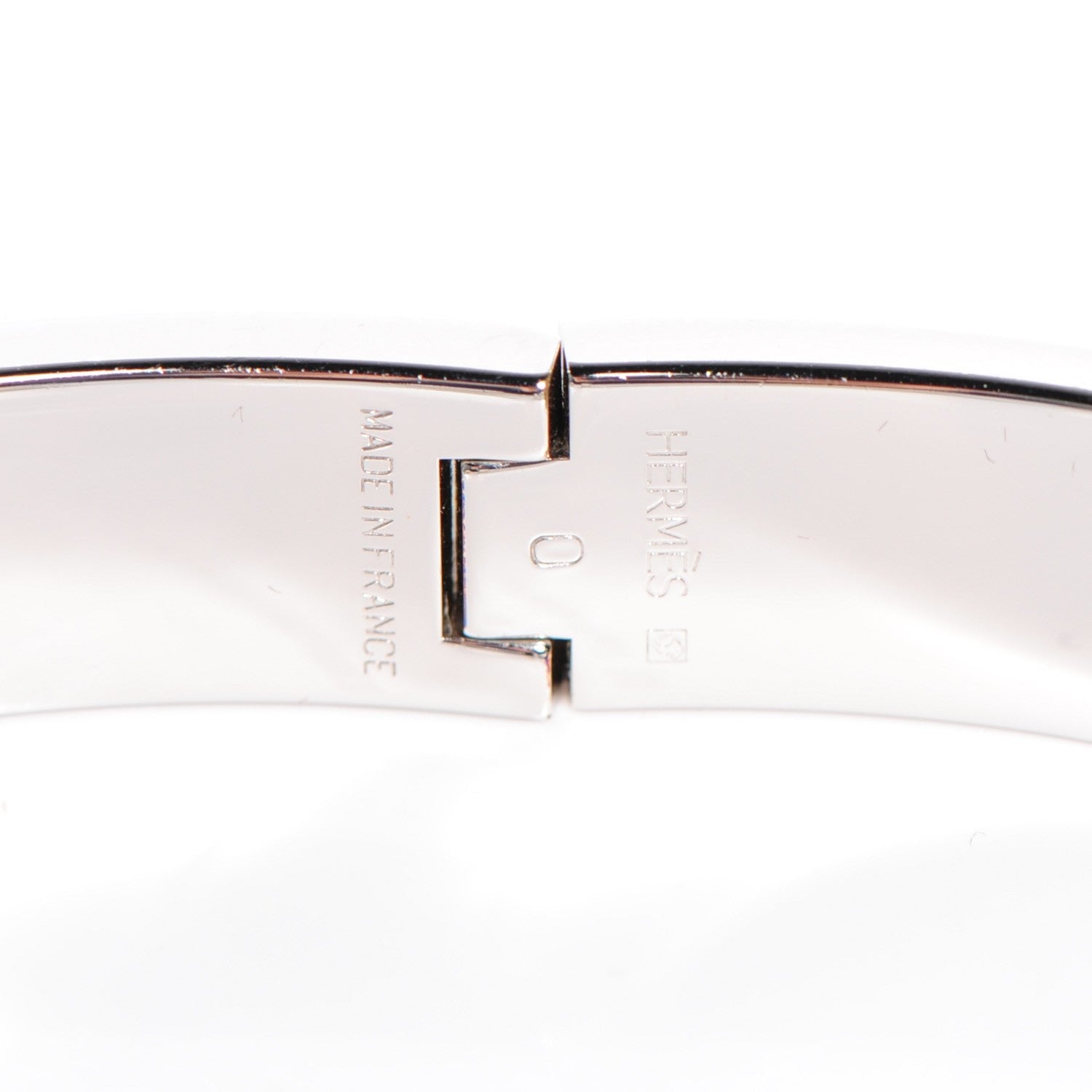 Hermes Enamel Narrow Clic Clac H Bracelet PM Bleu Lin 6 of 7