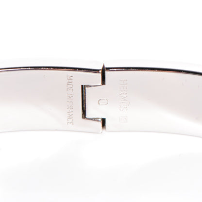 Hermes Enamel Narrow Clic Clac H Bracelet PM Bleu Lin 6 of 7