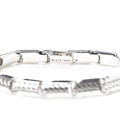 David Yurman Sterling Silver Beveled Link Chain Bracelet 4 of 6