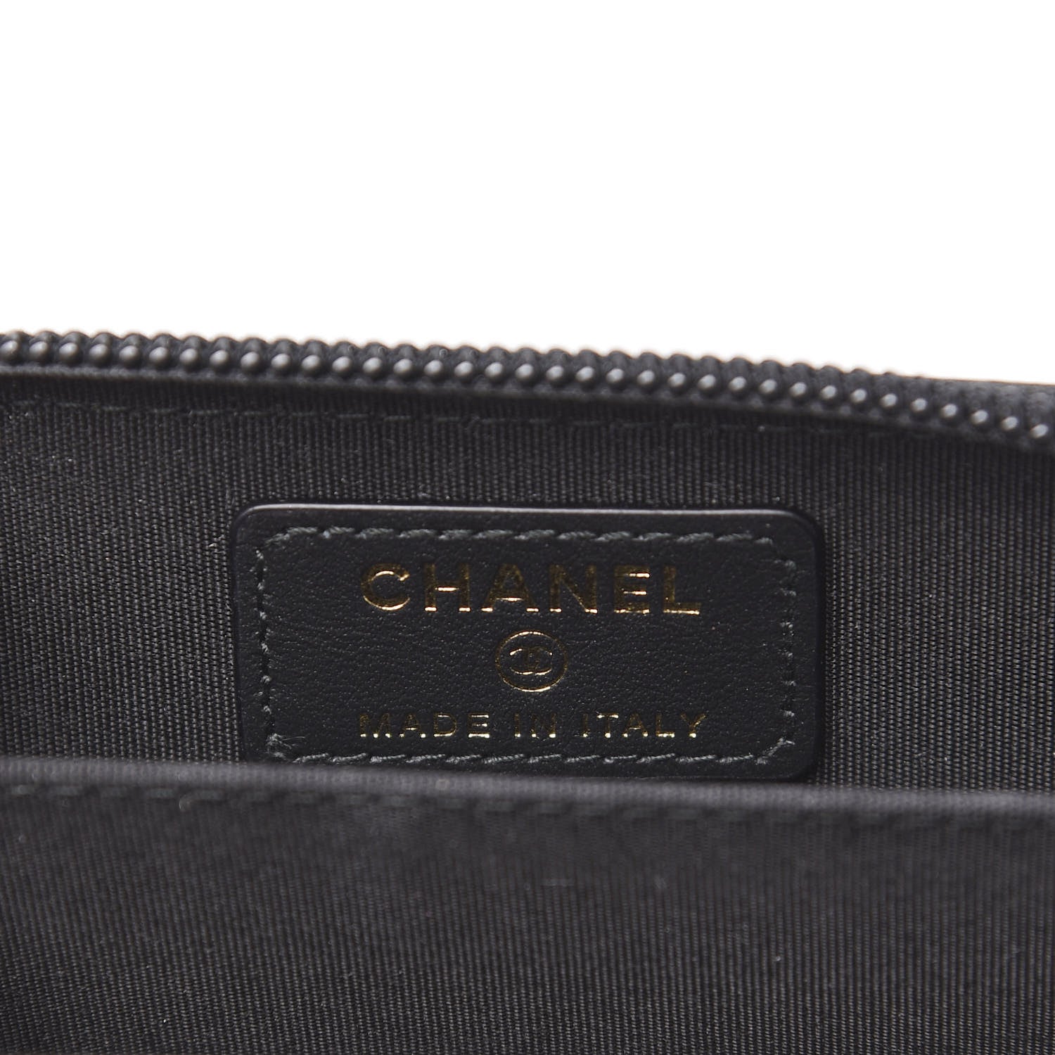 Chanel Caviar Quilted Boy Zip Around Coin Purse Wallet 5 of 7