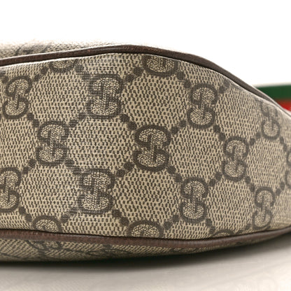 Gucci GG Supreme Monogram Textured Dollar Calfskin Web Small Ophidia GG Handbag Beige Ebony New Acero 10 of 10