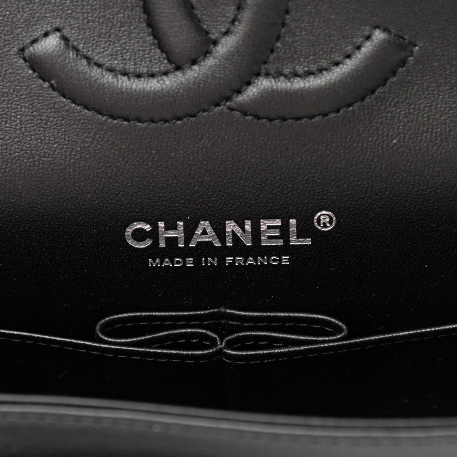 Chanel Lambskin Quilted Medium Double Flap So Black 6 of 10