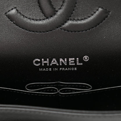 Chanel Lambskin Quilted Medium Double Flap So Black 6 of 10