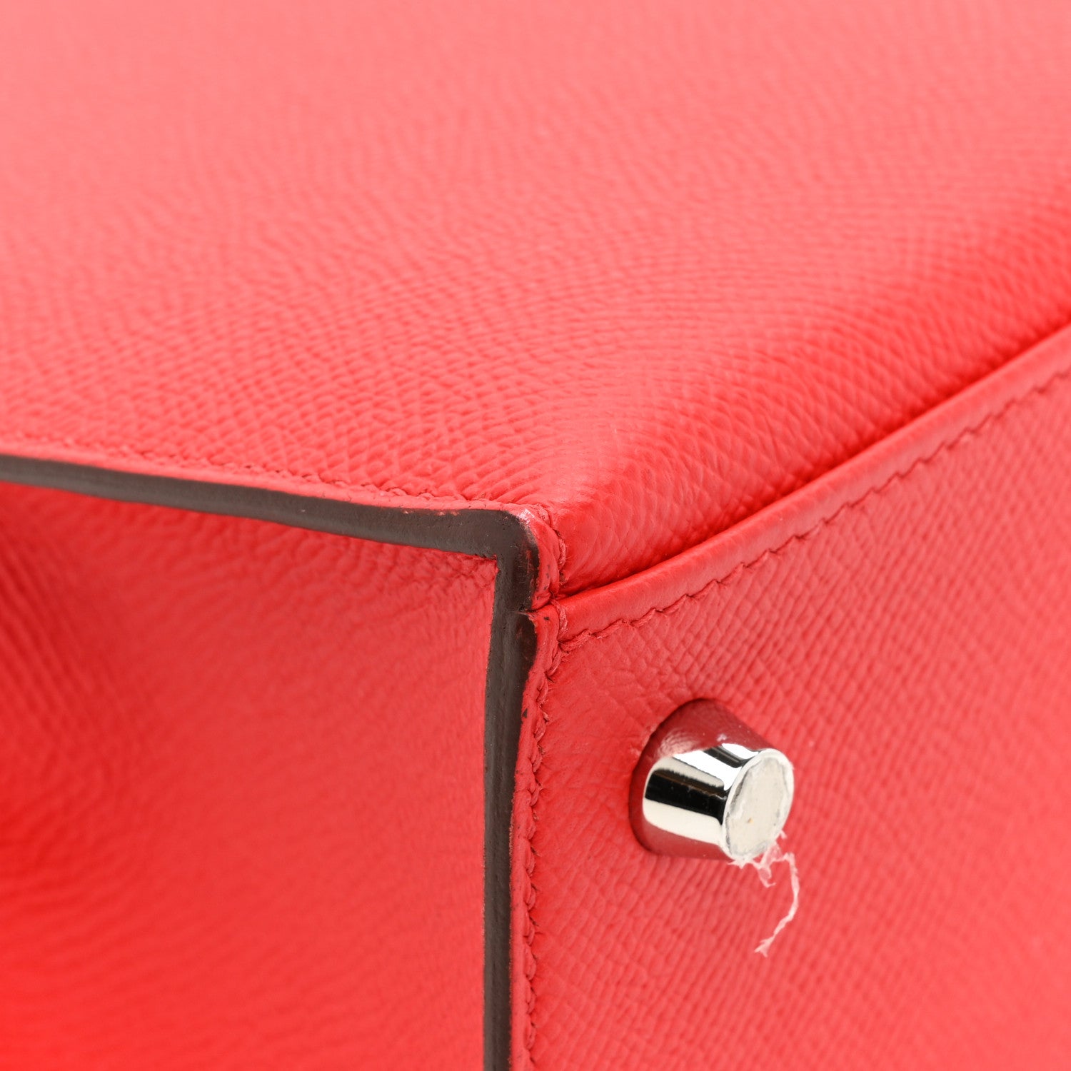 Hermes Epsom Kelly Sellier 25 Rouge De Coeur 11 of 14