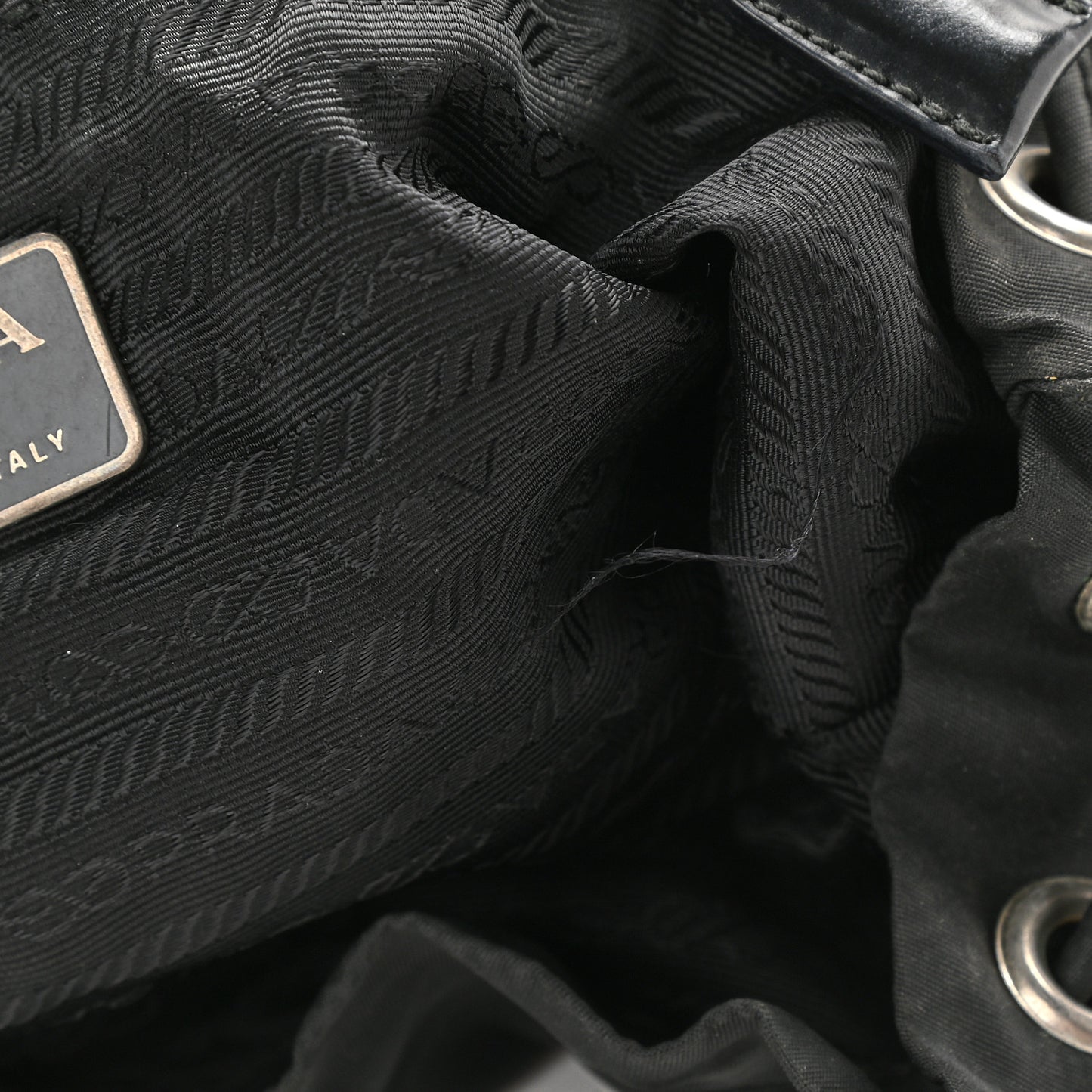 Tessuto Nylon Vela Small Backpack Black