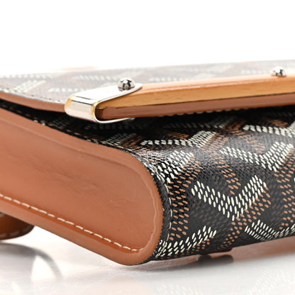 Goyard Goyardine Monte Carlo Bois Clutch With Strap Black Gold 10 of 16
