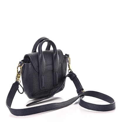 3.1 Phillip Lim 3.1 Textured Calfskin Nano Pashli Satchel Ink 3 of 10