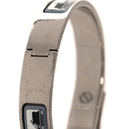 Hermes Enamel Printed Narrow Les Ponts De Paris Loquet Bracelet 6 of 6