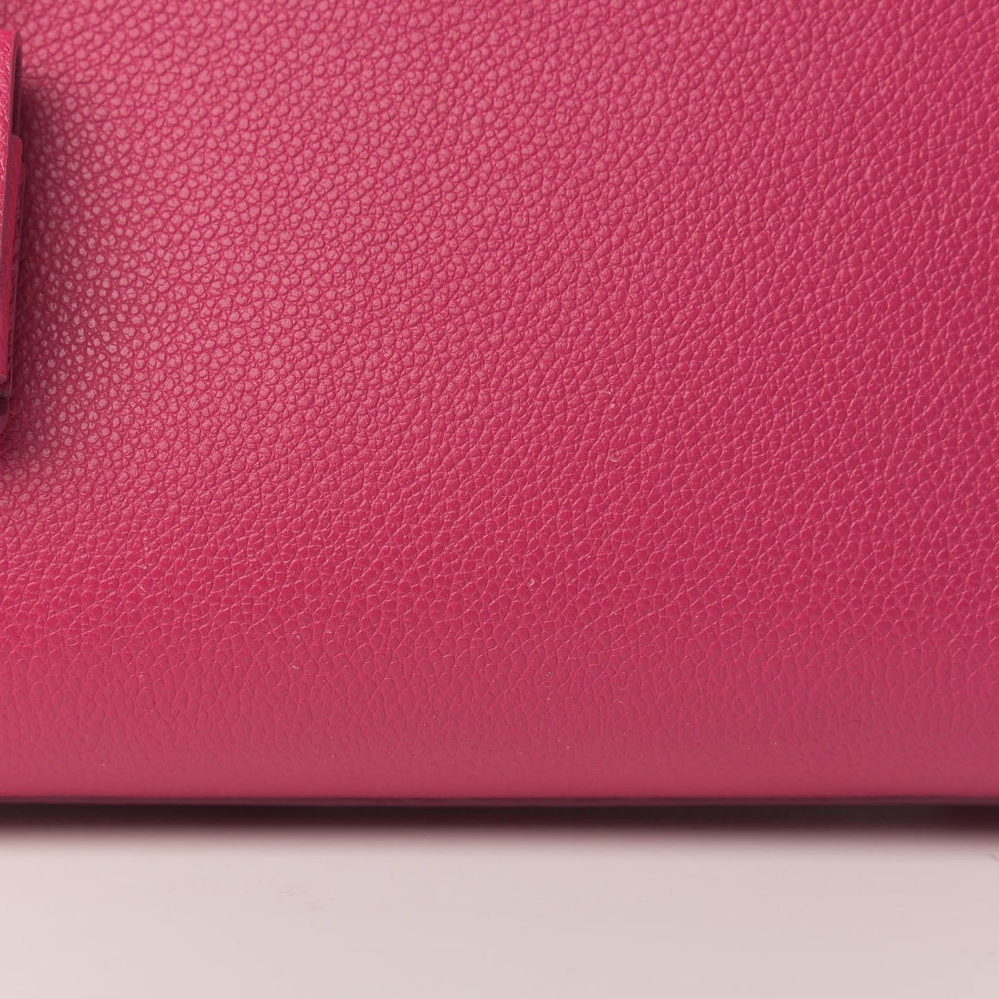 Grained Calfskin Baby Sac De Jour Lipstick Fuchsia
