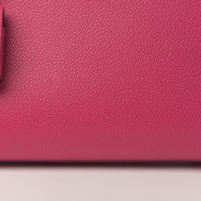 Saint Laurent Grained Calfskin Baby Sac De Jour Lipstick Fuchsia 11 of 15