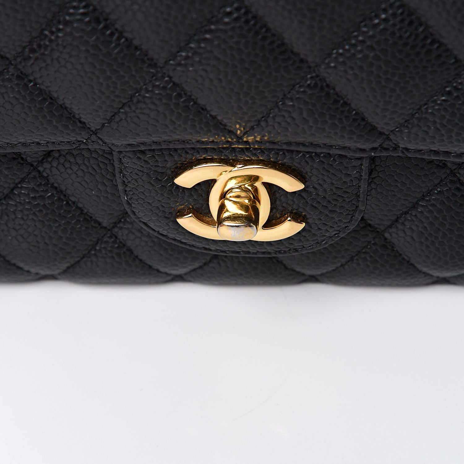 Chanel Caviar Quilted Medium Double Flap Black 13 of 16
