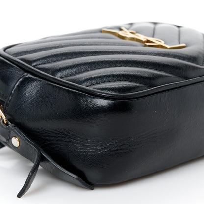 Saint Laurent Calfskin Matelasse Monogram Lou Belt Bag Black 9 of 10