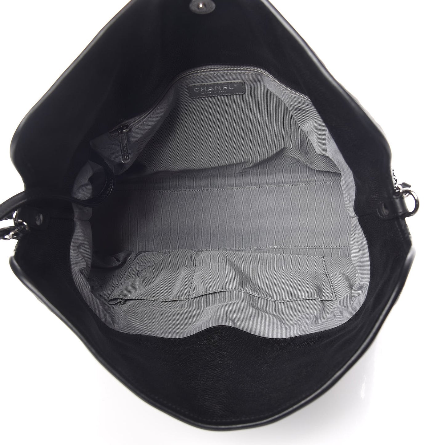 Caviar Quilted French Riviera Hobo Black