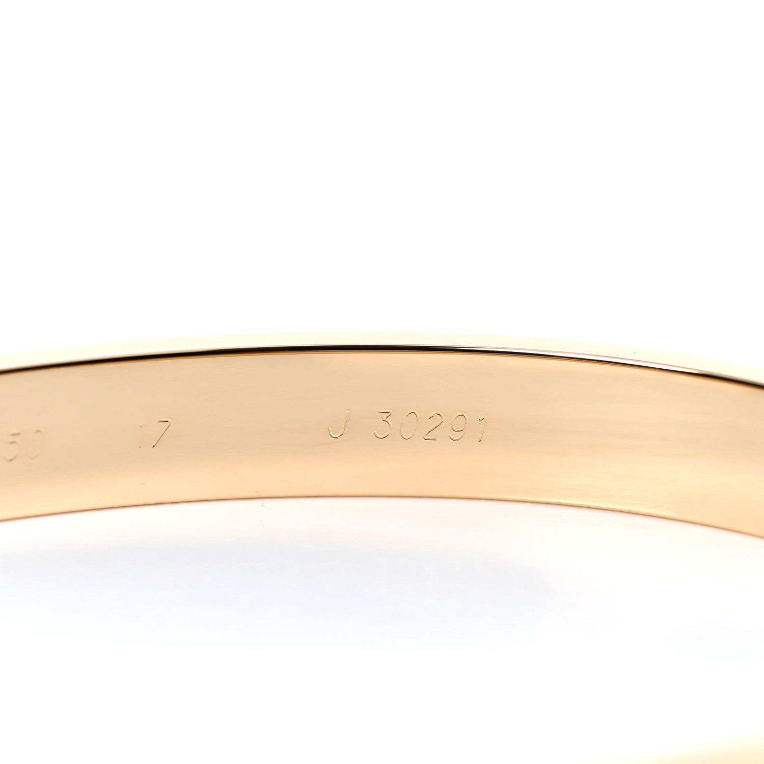 Cartier 18K Yellow Gold LOVE Bracelet 17 5 of 7