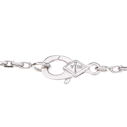 Van Cleef & Arpels 18K White Gold Mother of Pearl Magic Alhambra Pendant Necklace 6 of 8