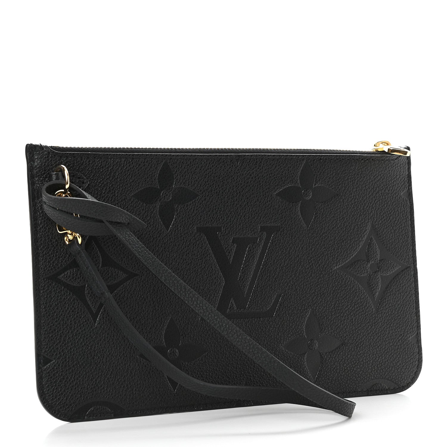 Louis Vuitton Empreinte Monogram Giant Neverfull MM Pochette Black 3 of 5