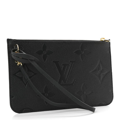 Louis Vuitton Empreinte Monogram Giant Neverfull MM Pochette Black 3 of 5