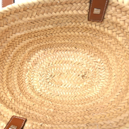 Loewe Raffia Small Basket Tote Bag Natural Tan 5 of 8