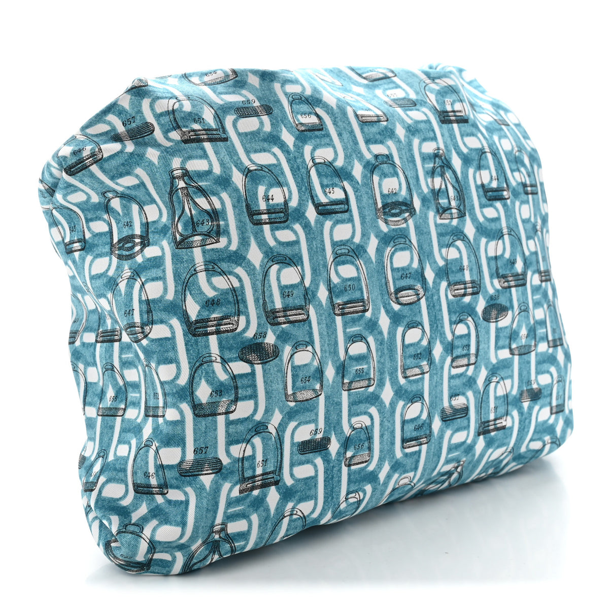 Hermes Silk Balusoie Bag  Bleu Saint Cyr Bleu Indigo 4 of 8