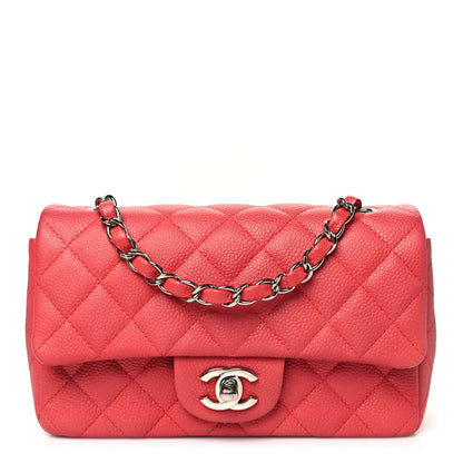 Chanel Caviar Quilted Mini Rectangular Flap Dark Pink 1 of 11