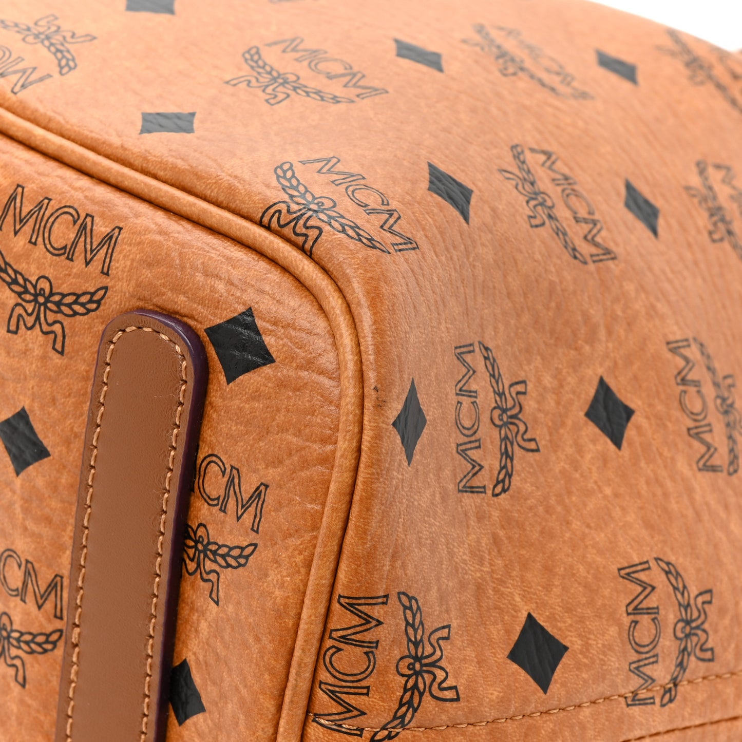 Visetos Medium Liz Reversible Shopper Tote Cognac