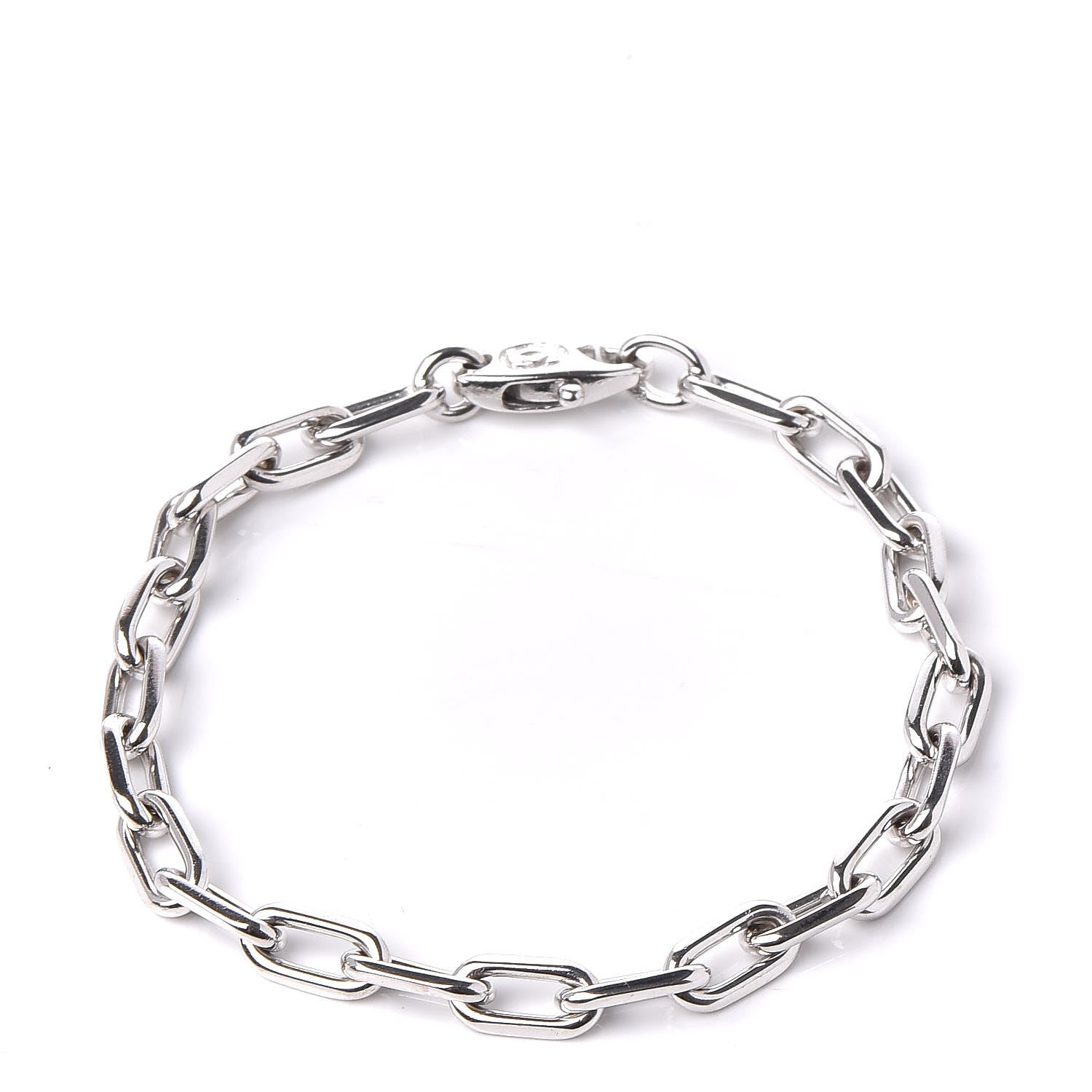 Cartier 18K White Gold Spartacus Chain Bracelet 1 of 5