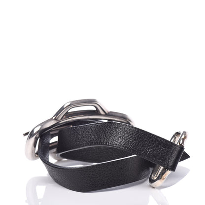 Hermes Sterling Silver Swift Attelage Double Bracelet ST 3 of 4
