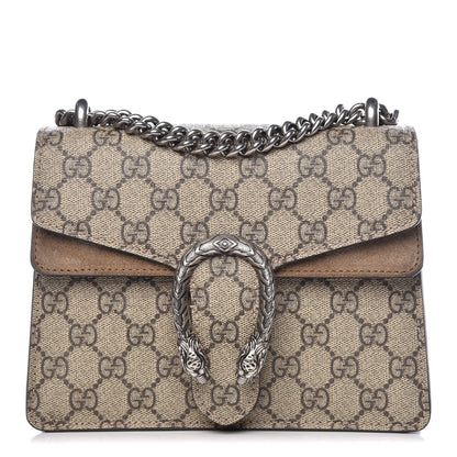 Gucci GG Supreme Monogram Mini Dionysus Shoulder Bag Taupe 1 of 12