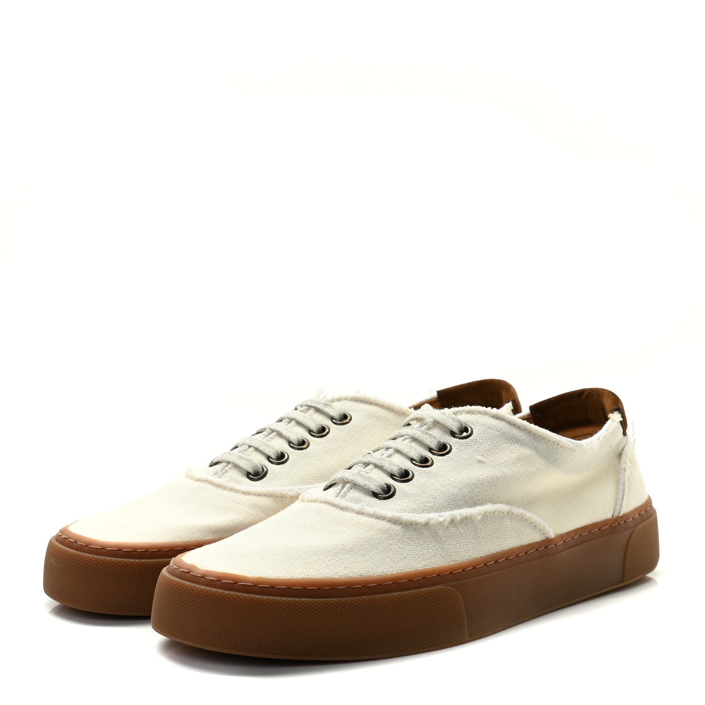 Distressed Canvas Womens Venice Sneakers 38 White