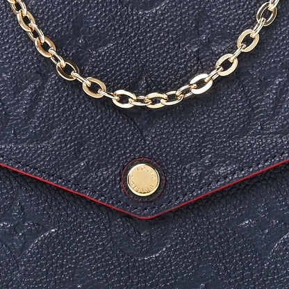 Louis Vuitton Empreinte Pochette Felicie Chain Wallet Marine Rouge 12 of 15