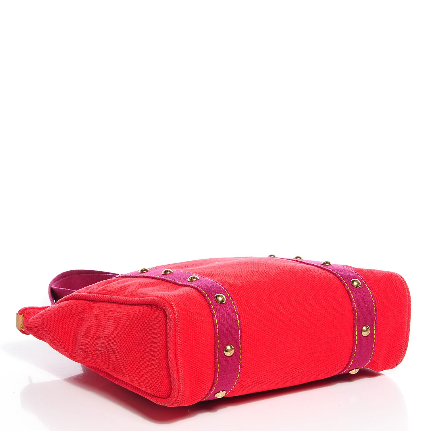 Louis Vuitton Toile Antigua Cabas MM Red Pink 4 of 7