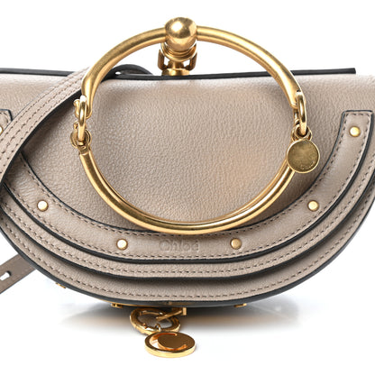 Chloe Calfskin Small Nile Bracelet Minaudiere Bag Motty Grey 7 of 9