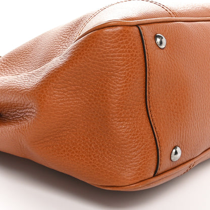 Gucci Calfskin Medium Princy Tote Cognac 9 of 10