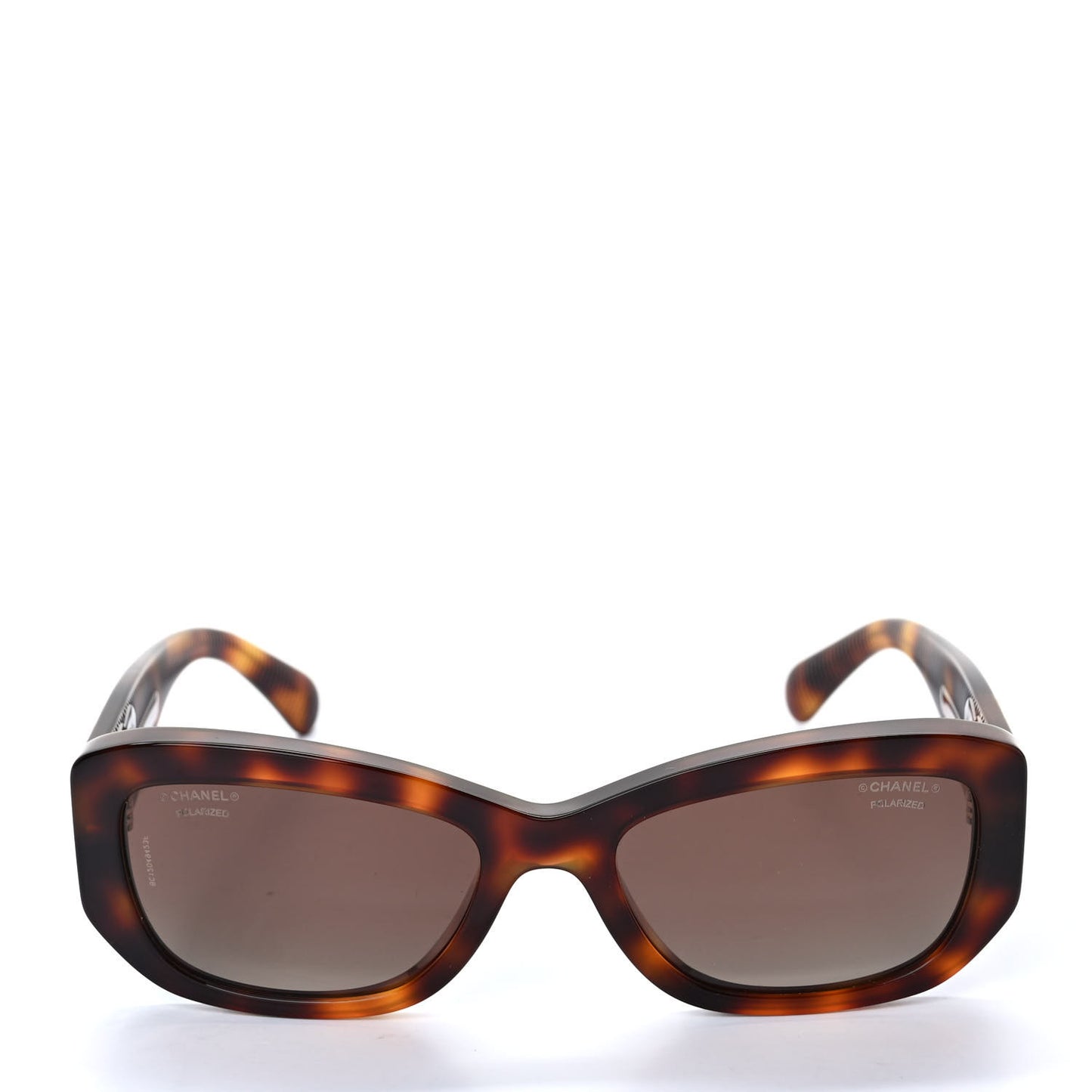 Acetate Polarized Rectangle Sunglasses 5493 Tortoise